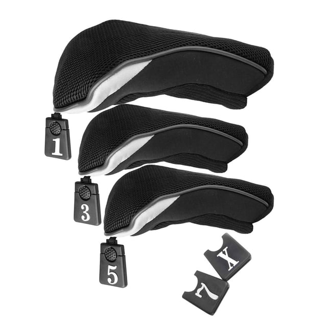 Funda de Golf de Madera 3pcs Sunnimix Protector para Driver y Putter Color Negro