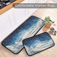 thumbnail image 5 of 2-Piece Kitchen Rugs Set Non-Slip Mats Carpet Floor for Kitchen, Bathroom (19.7"x27.6" & 19.7"x47.2") Winter Fairyland Scene, 5 of 7