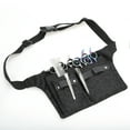 thumbnail image 7 of Unique Bargains Hairdresser Scissor Bag Barber Canvas Waist Pouch Professional Hairdressing Tools Storage Holsters with Waist Belt Leopard Black, 7 of 7