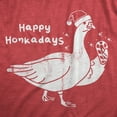 thumbnail image 2 of Womens Happy Honkadays T Shirt Funny Xmas Party Goose Joke Tee for Ladies Womens Graphic Tees, 2 of 9
