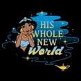 thumbnail image 2 of Men's Aladdin Valentine Aladdin Jasmine Whole World Graphic T-Shirt, 2 of 5