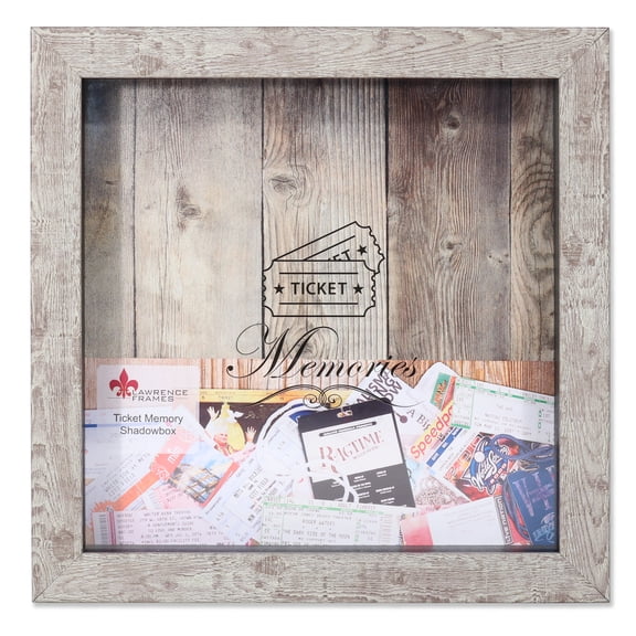 Lawrence Frames 10"x10" Shadow Box & Ticket Holder, Multiple Colors