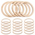thumbnail image 3 of Viveous 50pcs Wood Rings Circle Wood Pieces Unfinished Wood Chips Wood Discs Beads for DIY Crafts Earring Pendant Connectors Jewelry Making 7. 5CM, 3 of 10