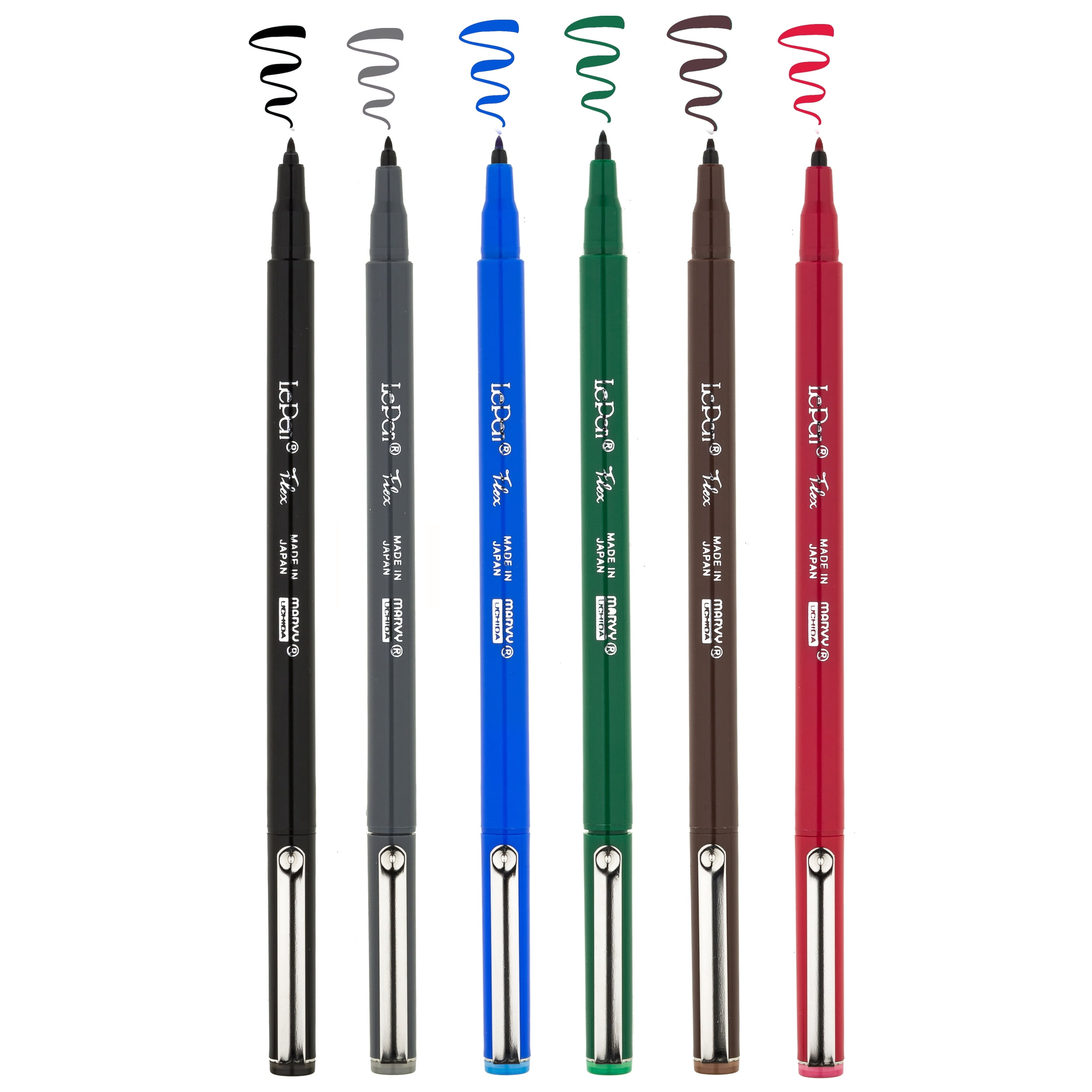 Le Pen Flex Primary Set with Flexible Brush Tip for Creative Journaling