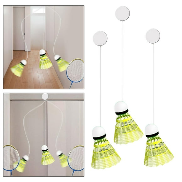 DYNWAVECA Badminton Solo Trainer with Badminton Children Tool Strength Training Solo Practice Badminton Training Device for Sports Home 3 Badminton