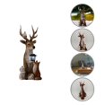 thumbnail image 1 of Resin Deer Exquisite Workmanship Animal Figure Ornamental Lamp Fox Rabbit Hedgehog Desktop Decor for Friends, 1 of 8