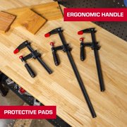 Hyper Tough 18-inch F-style Bar Clamp with Comfort Grip Handle