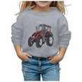 thumbnail image 3 of Chandail en Molleton pour Enfants Garçon Manches Longues Imprimé Chandail en Molleton Filles Col Rond Chandails en Molleton Chandail Tops Vêtements Automne Hiver Vêtements Filles 3-4 Ans, 3 of 3