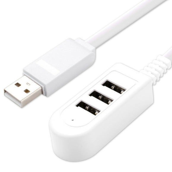 Amdohai Concentrateur 3 Ports USB3.0 Ultra Mince avec Câble Étendu Compatible avec Adaptateur pour PC Portable