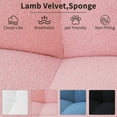 thumbnail image 4 of Sdorens Cloud Sofa Oversized Curved Couch,Lazy Sofa Round Floor Sofas,Cloud Memory Foam Couches for Living Room,Apartment,Small Spaces(No Assembly,Pink), 4 of 14