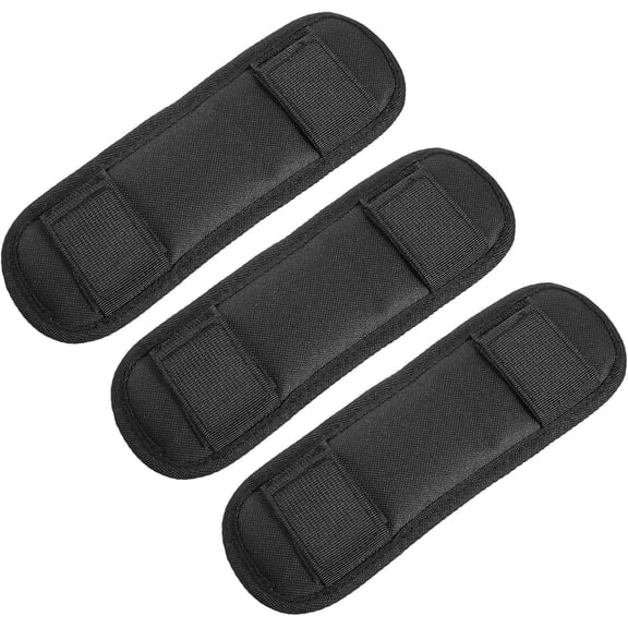 3 Pack Shoulder Strap Pad, Removable Backpack Strap Black Bags Shoulder Straps Pads Soft Luggage Bags Shoulders Cushions for Messenger Backpacks Laptop Crossbody Bag Strap