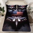 thumbnail image 2 of Manfei 3-Piece Twin Jet Sheet Set - USA Flag Transportation, 2 of 7