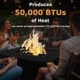 thumbnail image 2 of JXXM 5-Piece Metal Patio Furniture Set with Fire Pit Table & Cushions,Gray, 2 of 8