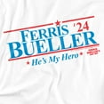 thumbnail image 2 of Ferris Bueller 2024 President Women's Boxy Cropped T-Shirt Casual Graphic Tee, 2 of 6