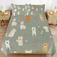 thumbnail image 2 of 3PCS Cute Puppy Duvet Cover Set Twin, 1 Duvet Cover And 2 Pillowcase, Duvet Cover for Kids Girls Boys And Teens, 2 of 6