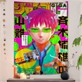 thumbnail image 4 of La desastrosa vida de Saiki K Saiki Kusuo Anime Tapiz Hippie Flores Tapices de pared Decoración para dormitorio Tapiz de pared Hippie barato, 4 of 5
