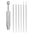 thumbnail image 1 of Kit de Herramientas para Sujetar Bolas de Perforación, Aplicador de Aretes de Acero Inoxidable de 16 y 18 G con Parte Trasera y Pasadores de Inserción., 1 of 7