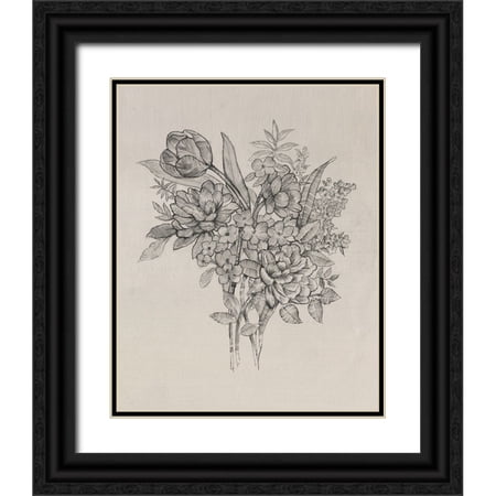 OToole Tim 15x18 Black Ornate Wood Framed with Double Matting Museum Art Print Titled - Floral Bouquet I