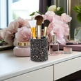 thumbnail image 5 of Supvox Decorative Black Makeup Brush Organizer Case Glittered Portable Storage Bucket, 5 of 8