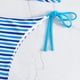thumbnail image 2 of Guardurnaity de niña con top triangular y cuello halter, braguita estampada, traje de baño de piezas. Tejido suave, perfecto para viajar. conjuntos de ropa Rayas verdes l, 2 of 6