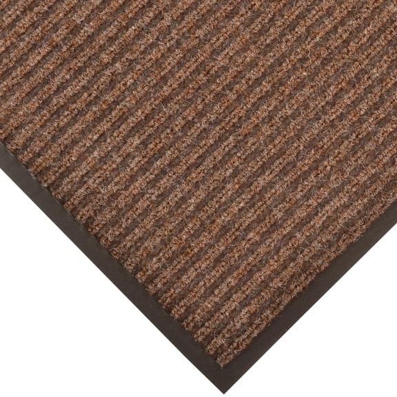 Notrax Heritage Rib™ Commercial Indoor Door Mat Office Rugs - 4' x 6' Brown Front Door Mat with Double Rib 22oz Yarn, Non-Slip Vinyl Backing - Durable Entryway Rug Made in The USA - 117S0046BR CA3
