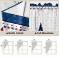 thumbnail image 3 of 4th of July Kitchen Window Curtains, Swag Curtains Valance for Bedroom Living Room Bathroom, Independence Day Blue Board Star Rod Pocket Window Treatment Curtain Block Drapes 2 Panels 36"x63", 3 of 9
