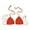 Orange, variant on Womens Swim Tops Women's Solid Color Casual Hand Crocheted Swimsuit Bikini Top Beige L