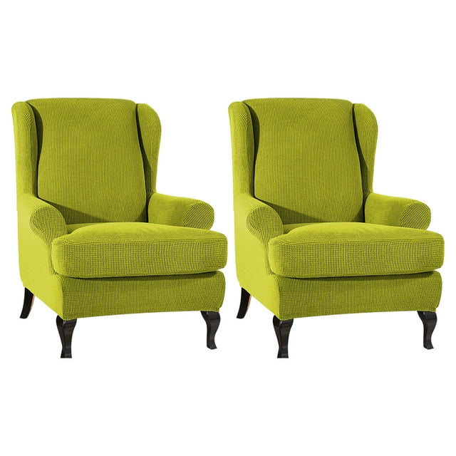 relayinert 2pieces Breathable Easy To Clean Chair Cover Stay Fresh And Clean In Style green