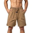thumbnail image 6 of Hvyesh Mens Casual Shorts - Cotton Drawstring Summer Beach Stretch Twill Chino Golf Shorts, 6 of 6