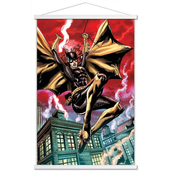 DC Comics - Batgirl - Action Wall Poster with Wooden Magnetic Frame, 22.375" x 34"