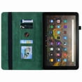 thumbnail image 5 of Dteck Case for Amazon Fire HD 10 (11th Generation) Case Zipper Folio Stand Cover PU Leather Wallet Proective Case with Card Holder for for Amazon Fire HD 10/10 Plus, Green, 5 of 5