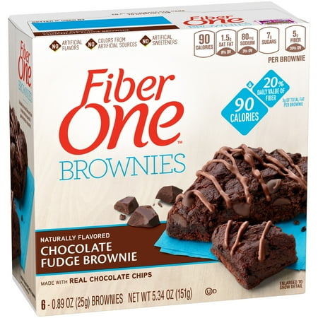 Explanations Calories, carbs, fat, protein, fiber, cholesterol, and more for Fiber One Chocolate Fudge Brownie (General Mills). Want to use it in a meal plan? Head to the diet generator and enter the number of calories you want.