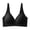 Black Bra for Women, variant on Plus Size Push Up Bra for Big Breasts Soft Seamless Everday Bra Comfortable Wide Straps Bralette Wireless Supportive Bralettes Black XXXL