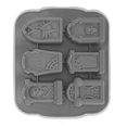 thumbnail image 3 of Bandeja de Cubitos de Hielo, Ice Cube Silicone Cake Candy Chocolate Ice Cube Maker Bandeja Suministros para Fiestas para Halloween(Gris), 3 of 14