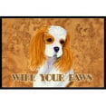 thumbnail image 1 of Carolines Treasures SS4877MAT 18 X 27 In. Blenheim Cavalier Spaniel Wipe Your Paws Indoor Or Outdoor Mat, 1 of 4