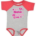 thumbnail image 3 of Inktastic Valentine's Day My Nana Loves Me Hearts and Lips Boys or Girls Baby Bodysuit, 3 of 5