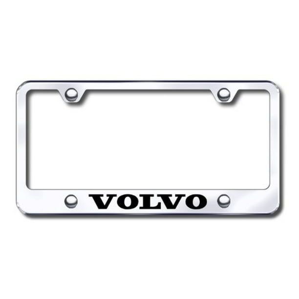 Volvo Laser Etched Stainless Steel License Plate Frame