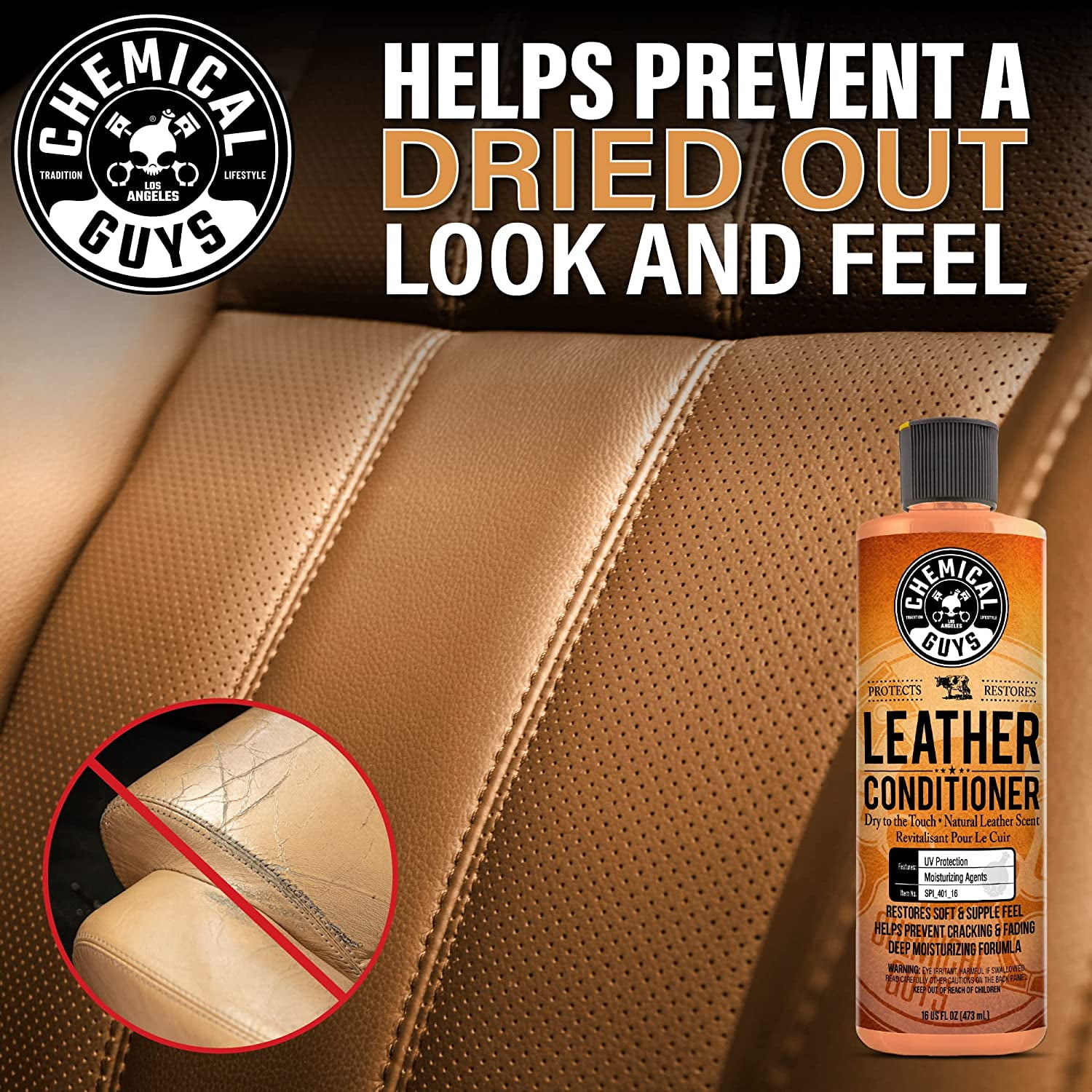 Chemical Guys SPI_401 Leather Conditioner, 16 Oz 