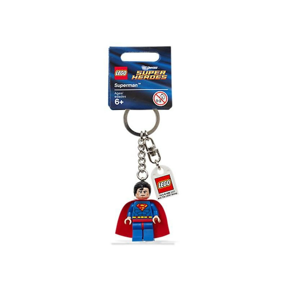 superman lego keychain light