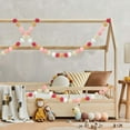thumbnail image 6 of Uanit Pom Pom Garland Pastel, 20 Ft Long Pompom Garland Boho Decor, Large 30 Balls Felt Ball Garlands, Wool Felt Ball Garlands for Party, Home, And Nursery Decor, 6 of 9