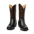 thumbnail image 2 of Snake Print Boots Men's Cowboy Boots Men's Retro Western Boots Men Cowboy Style Mid-Calf Western Cowboy Boots, 2 of 6