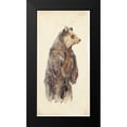 thumbnail image 2 of Wang, Melissa 14x24 Black Modern Framed Museum Art Print Titled - Brown Bear Stare II, 2 of 5