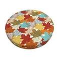thumbnail image 2 of Lsque Fall Maple Leaves Round Bar chair cushion covers Velvet Fabric Premium Comfort Protects from Scratches and Stains for 14-17 Inch Chair- 14 inch, 2 of 7