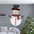 thumbnail image 4 of Juegos para colgar en la pared exquisito muñeco de nieve de fieltro decorativo de bricolaje regalos para el hogar para niños Vacaciones para niños Decoraciones navideñas ANGGREK Otros, 4 of 8