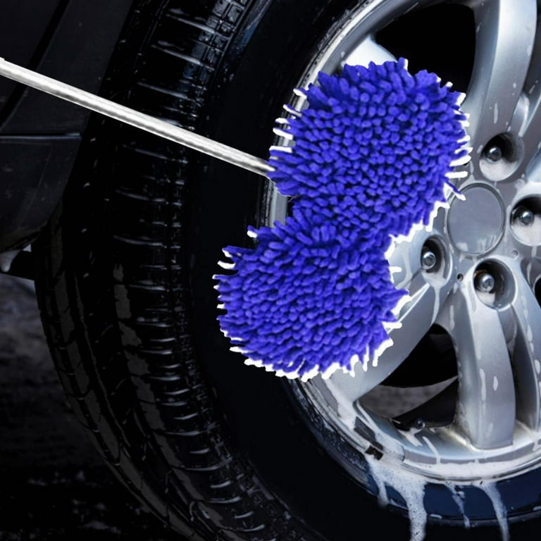 Tohuu Car Wash Brush Flexible Rotation Car Wash Mop with 2 Head Car Duster  Adjustable Mop for Cars RV Truck Boat benefit 