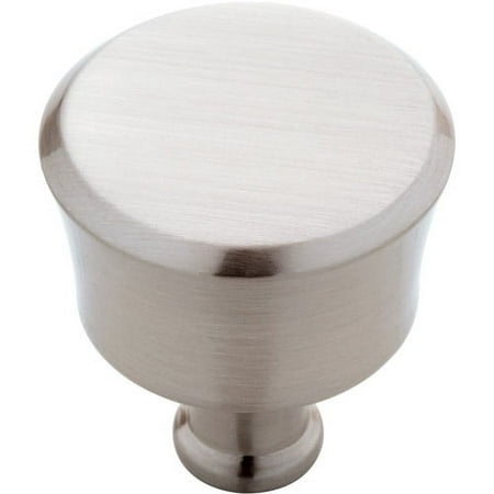 Brainerd #P15081V-SN-C - 1-1/4 in. (32mm) Round Cabinet Knob - Satin Nickel - 25 Pack