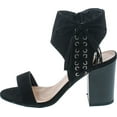 thumbnail image 2 of Top Moda Troy-1 Women's Lace Up Side Tassel Fringe Stacked Chunky Heel Sandal, 2 of 7