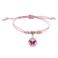 thumbnail image 1 of Cancer Awareness Bracelets Handmade Adjustable Cord Thread Ribbon Courage Friendship Support for Women, 1 of 3