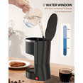 thumbnail image 3 of Suodoka Drip Coffee Maker, Easy Brew Compact Size, with Glass Carafe, Removable Filter, Black, New, 3 of 8
