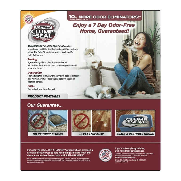 Arm and hammer clump and seal new lightweight
